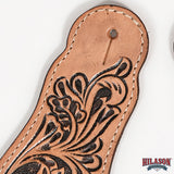 Hilason Western slobber Straps American Genuine Leather Tan