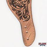 Hilason Western slobber Straps American Genuine Leather Tan