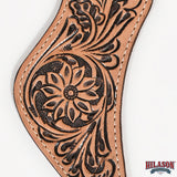 Hilason Western slobber Straps American Genuine Leather Tan