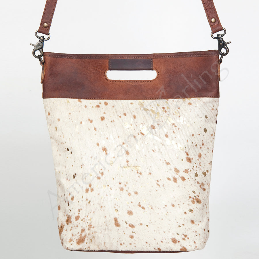 American Darling ADBGS159ACGO Clutch Hair On Genuine Leather Women Bag Western Handbag Purse