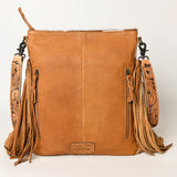 American Darling ADBGS192TAW Messenger Hair On Genuine Leather Women Bag Western Handbag Purse