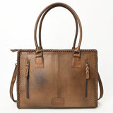 American Darling ADBGS118BRW Briefcase Hair On Genuine Leather Women Bag Western Handbag Purse