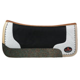 30 X 30 Western Wool Felt Horse Saddle Pad Alligator Print Leather