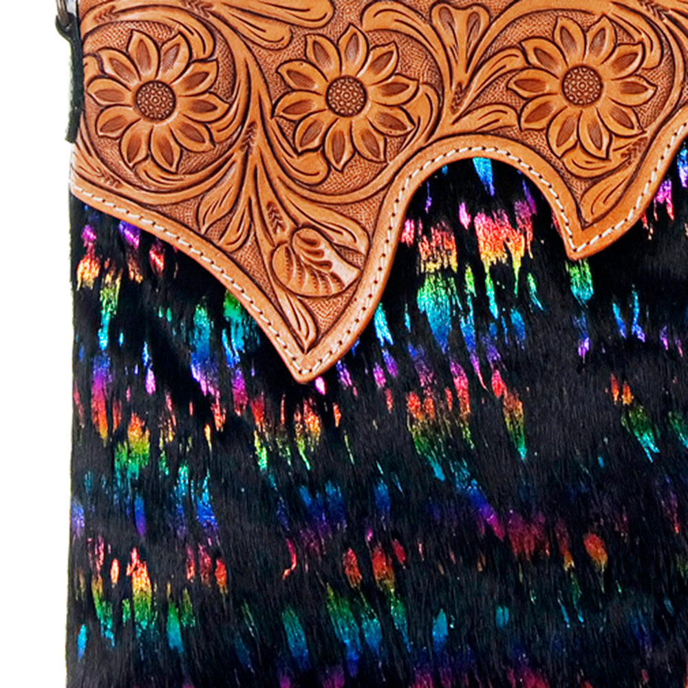 American Darling Crossbody Hair On Genuine Leather women bag western handbag purse