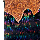 American Darling Crossbody Hair On Genuine Leather women bag western handbag purse