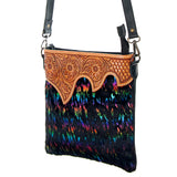 American Darling Crossbody Hair On Genuine Leather women bag western handbag purse