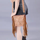 ADBG325 American Darling Messenger Hand Tooled Genuine Leather Women Bag Western Handbag Purse