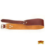 Hilason Leather 3" Ranger Work Tool Belt 2" Heavy Nickel Roller Buckle