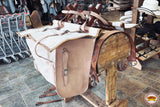 Sawbuck Pack Saddle With White Heavy Duty Bags Panniers And Pad