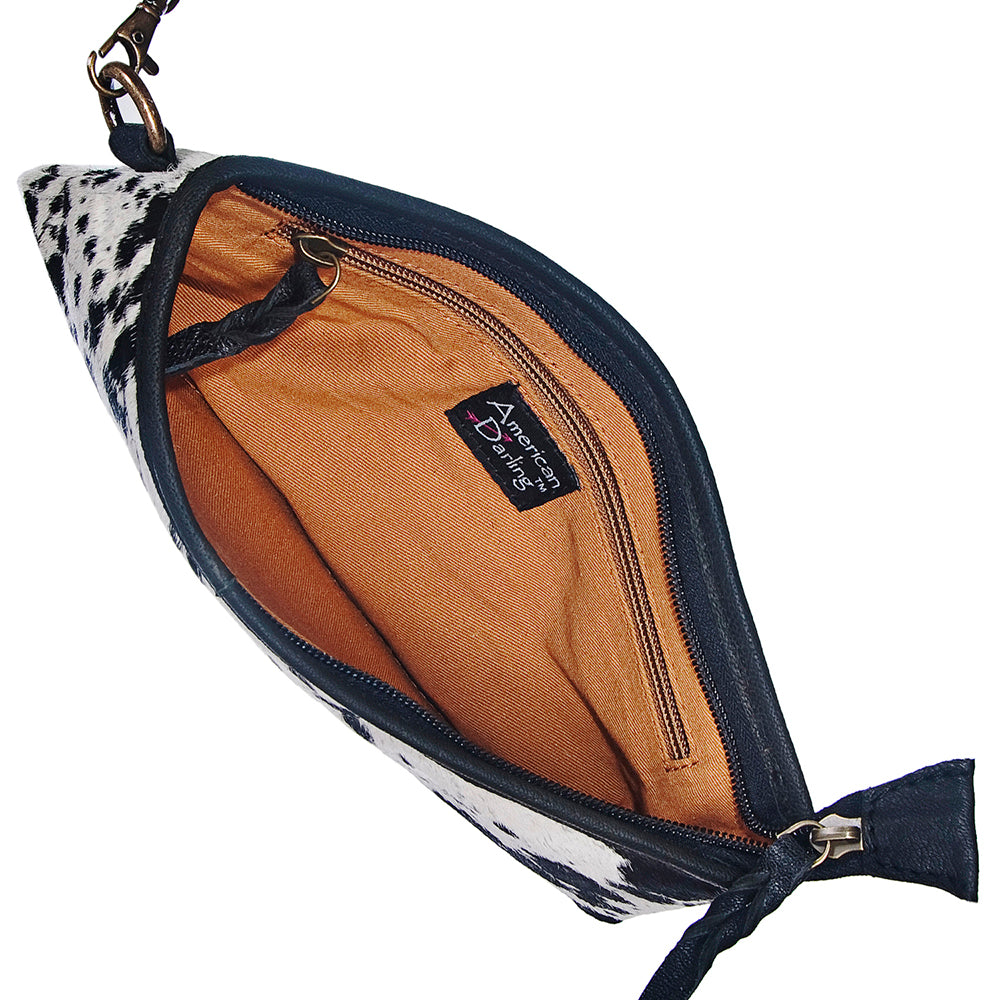 American Darling Wristlet Hair on Genuine Leather Western Women Bag | Handbag Purse | Women Wristlet | Wristlet Wristlet | Travel Wristlet | Leather Wristlet | Clutch Wristlet