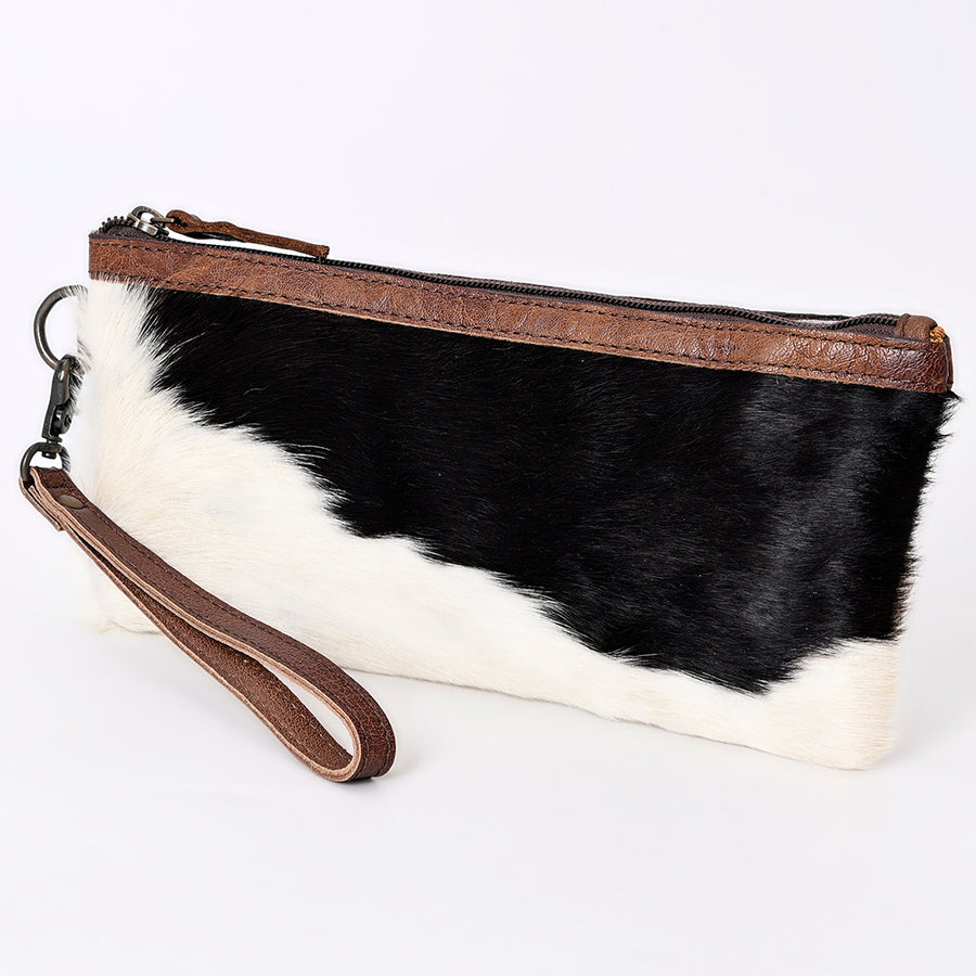 American Darling Hair-On Cowhide Wristlet Bag - Uhorse