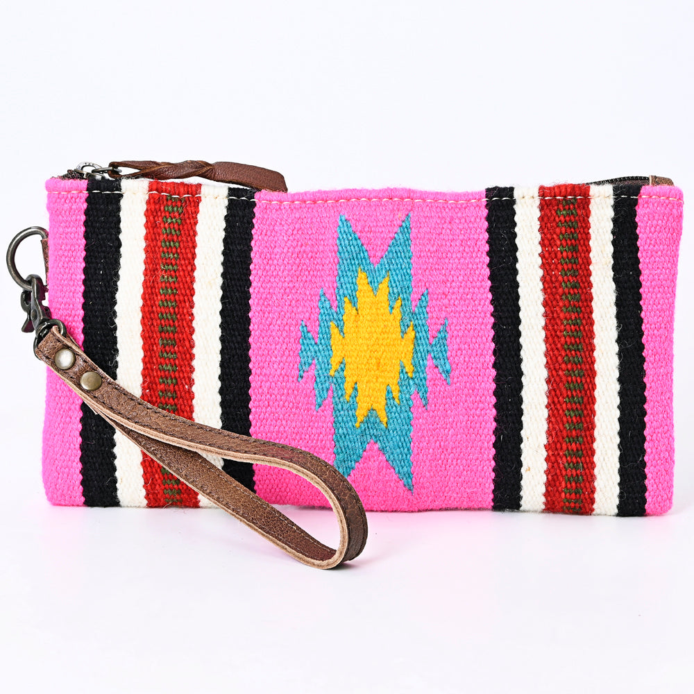 American Darling Wristlet Saddle Blanket Fabric Genuine Leather Western Women Bag | Handbag Purse | Women Wristlet | Wristlet Wristlet | Travel Wristlet | Leather Wristlet | Clutch Wristlet