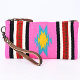 American Darling Wristlet Saddle Blanket Fabric Genuine Leather Western Women Bag | Handbag Purse | Women Wristlet | Wristlet Wristlet | Travel Wristlet | Leather Wristlet | Clutch Wristlet