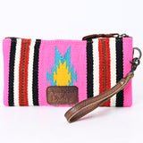 American Darling Wristlet Saddle Blanket Fabric Genuine Leather Western Women Bag | Handbag Purse | Women Wristlet | Wristlet Wristlet | Travel Wristlet | Leather Wristlet | Clutch Wristlet