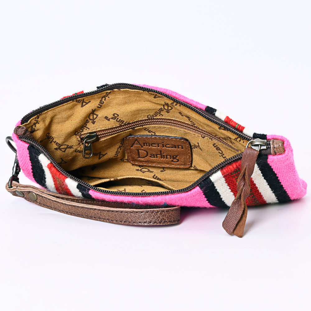 American Darling Wristlet Saddle Blanket Fabric Genuine Leather Western Women Bag | Handbag Purse | Women Wristlet | Wristlet Wristlet | Travel Wristlet | Leather Wristlet | Clutch Wristlet