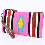 American Darling Wristlet Saddle Blanket Fabric Genuine Leather Western Women Bag | Handbag Purse | Women Wristlet | Wristlet Wristlet | Travel Wristlet | Leather Wristlet | Clutch Wristlet