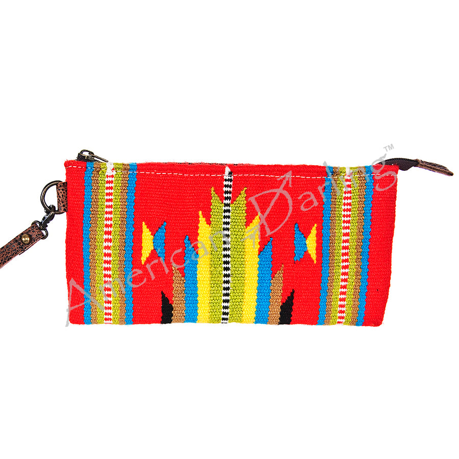 American Darling ADBG344DAR3 Wristlet Saddle Blanket Genuine Leather by Hilason – Cowboy and equestrian accessories