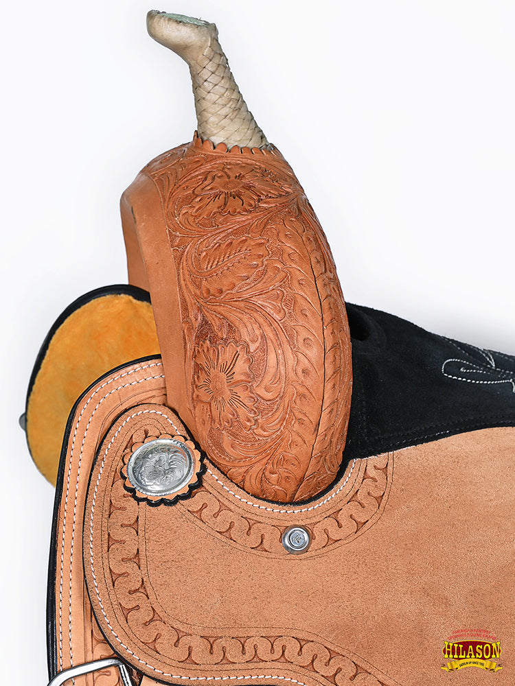HILASON Western Horse Barrel Racing Saddle Trail American Leather | for Horses