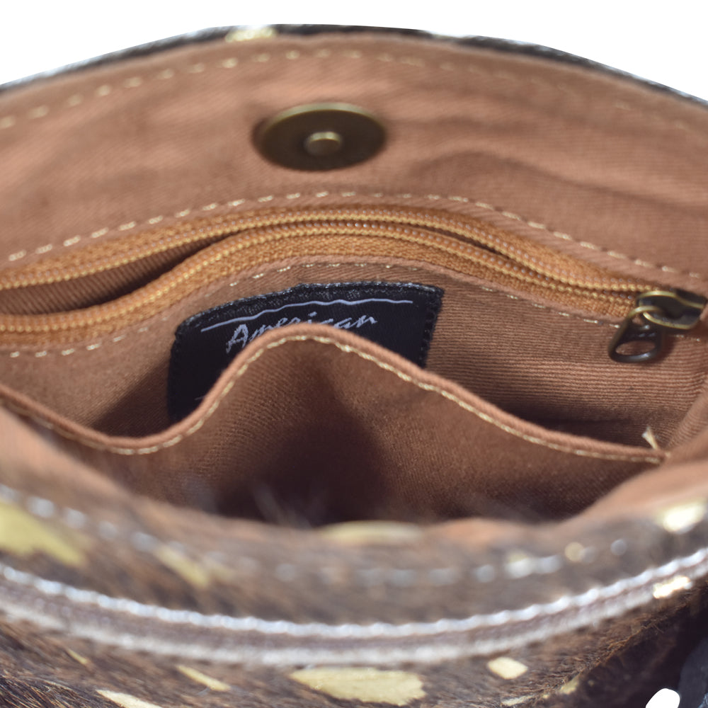 American Darling Cross Body Hair-On Genuine Leather Western Women Bag | Handbag Purse Crossbody for Cute