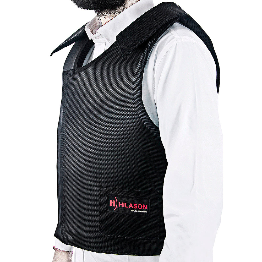 Bull Riding Vest Hilason Black Bull Pro Rodeo Cordura Large