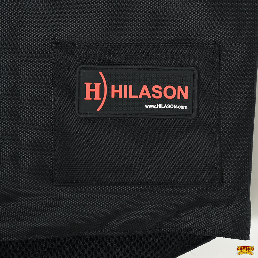 Bull Riding Vest Hilason Black Bull Pro Rodeo Cordura Large