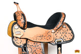 Hilason Western Horse Barrel Racing Trail Pleasure Oiled American Leather Saddle