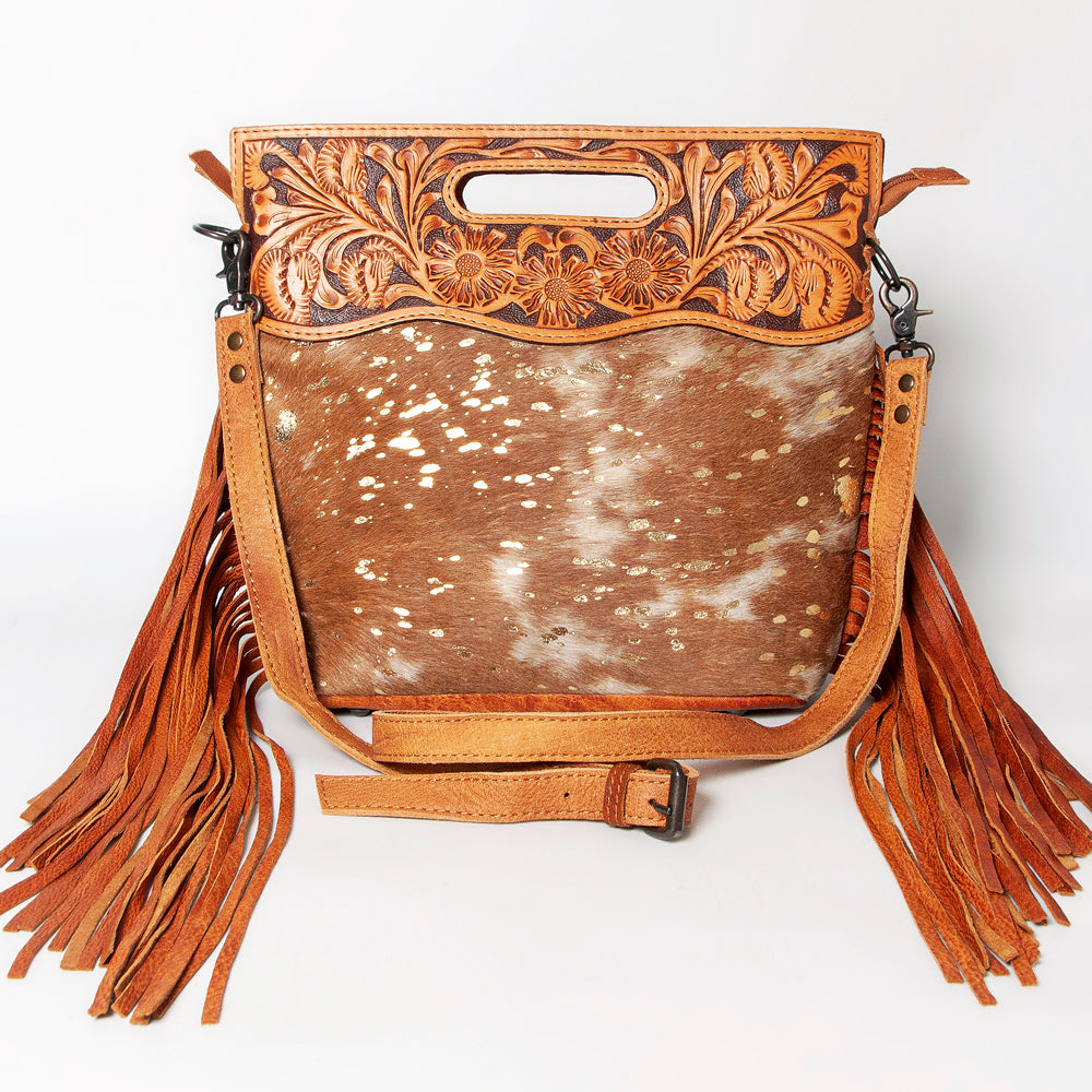 American Darling Clutch Hand Tooled Saddle Blanket Fabric Genuine Leather Western Women Bag Handbag Purse | Purses for Cute
