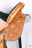 HILASON Western Horse Saddle American Leather Barrel Flex Tree Trail | Leather Saddle | Western Saddle | Saddle for Horses | Horse Saddle Western