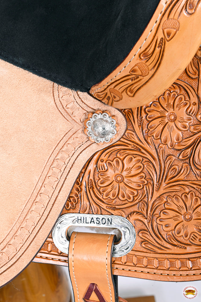 HILASON Western Horse Saddle American Leather Barrel Flex Tree Trail | for Horses