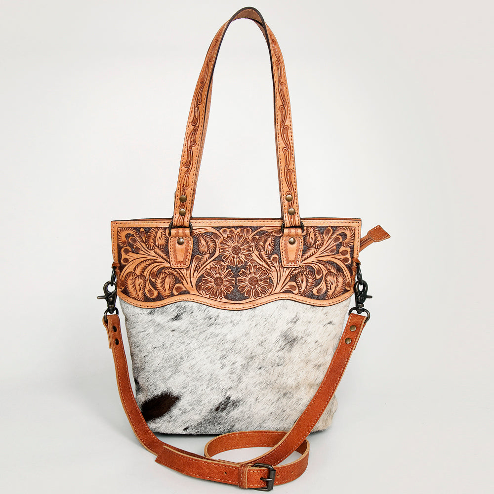 American Darling Cross Body Hand Tooled Hair on-Genuine Leather Western Women Bag Handbag Purse | Crossbody for Cute