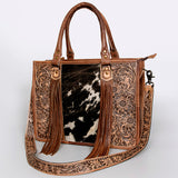 American Darling Briefcase Hand Tooled Saddle Blanket Genuine Leather women bag western handbag purse