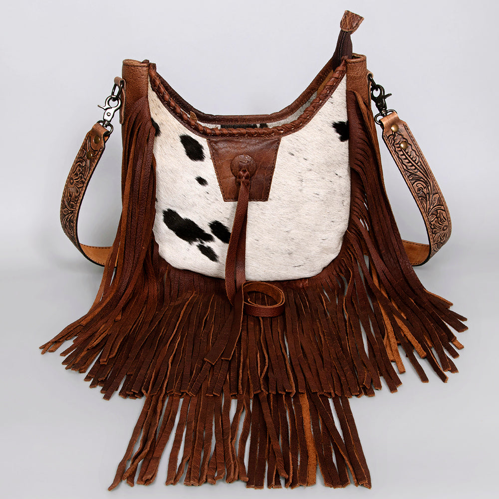 American Darling Hobo Hair On Genuine Leather Women Bag Western Handbag Purse