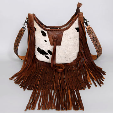 American Darling Hobo Hair On Genuine Leather Women Bag Western Handbag Purse