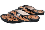American Darling Hand Tooled Genuine Western Leather Sliper