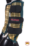 L M S  Xl Hilason Horse Fly Boots Uv Protection Fleece Lined 4 Pack Plaid