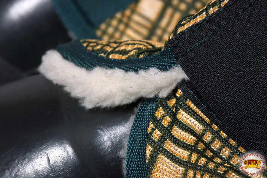 Hilason Horse Fly Boots Uv Protection Fleece Lined Plaid