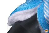 Medium Hilason Horse Fly Boots Uv Protection Fleece Lined 4 Pack Plaid