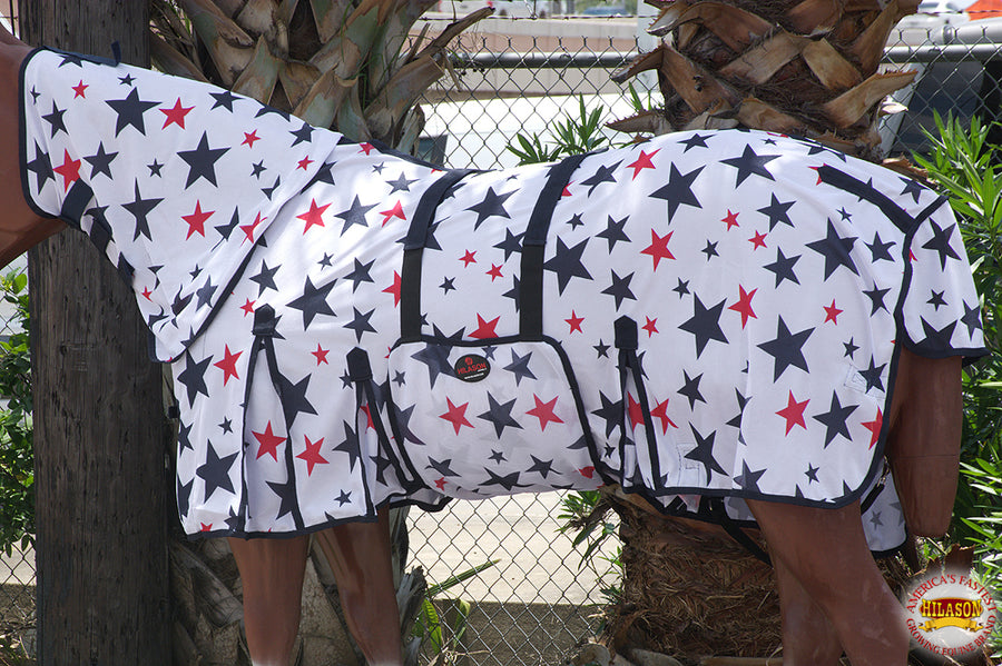 HILASON Horse Fly Sheet UV Protect Breathable Mesh Bug Mosquito Spring | Summer Horse Rug | Fly Rug