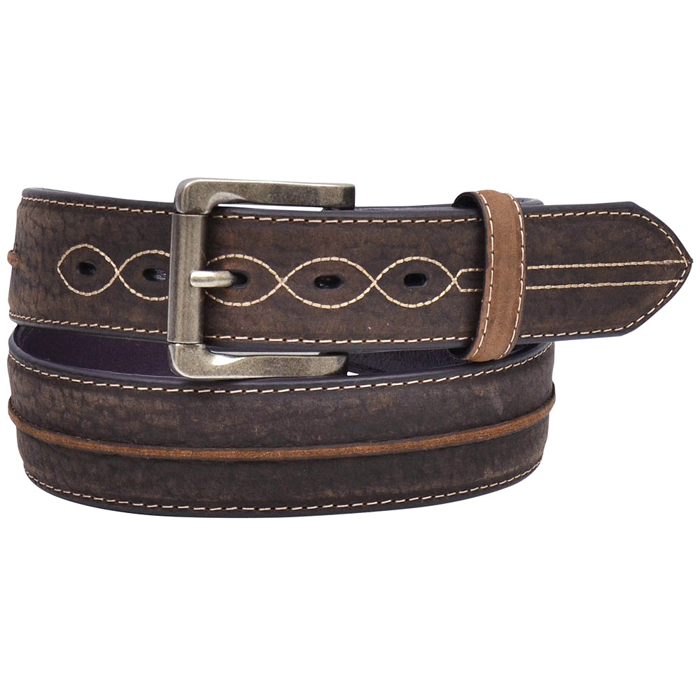 3D Belt 1.50 In. Mens Waxy Leather Western Basic Black