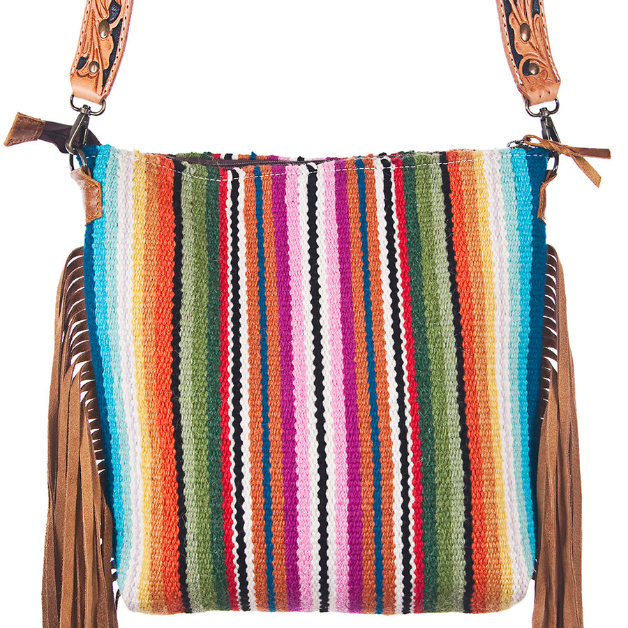 American Darling Large Crossbody Saddle Blanket Genuine Leather Western Women Bag Handbag Purse | Travel Bags College Casual