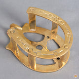 Hilason Vintage gold brass plated horseshoe Bridle Hanger coat key hook