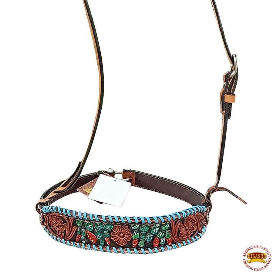 Hilason Western American Leather Horse Noseband Roper