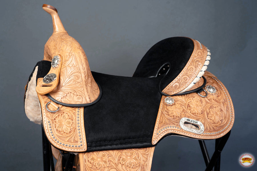 HILASON Western Horse Saddle Treeless Trail Barrel American Leather | for Horses