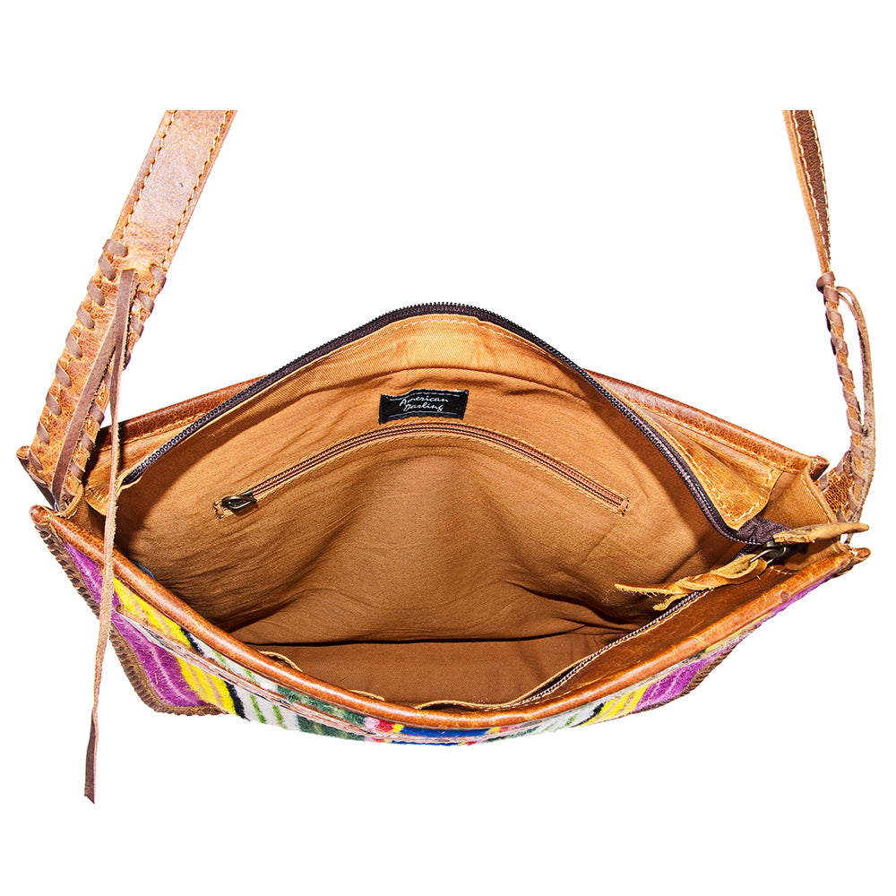 American Darling Messenger Genuine Leather women bag western handbag purse