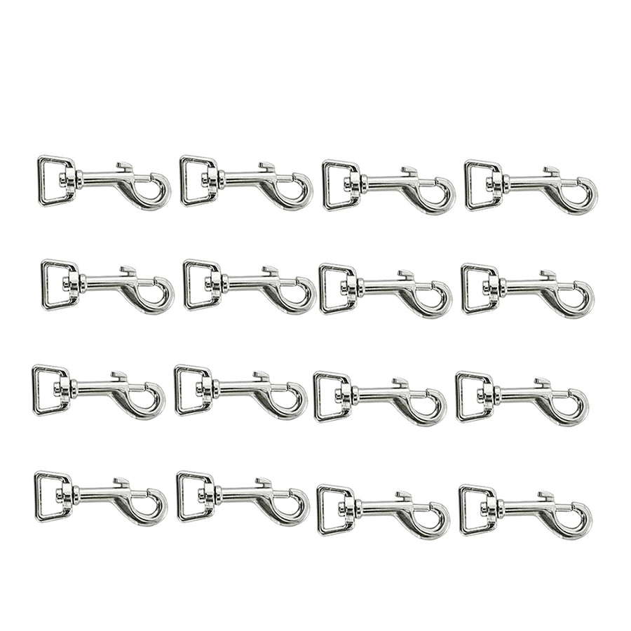 16 Pack 3/4 In. Die Cast Hilason Bolt Snap Loopeye Nickle Plated - Uhorse
