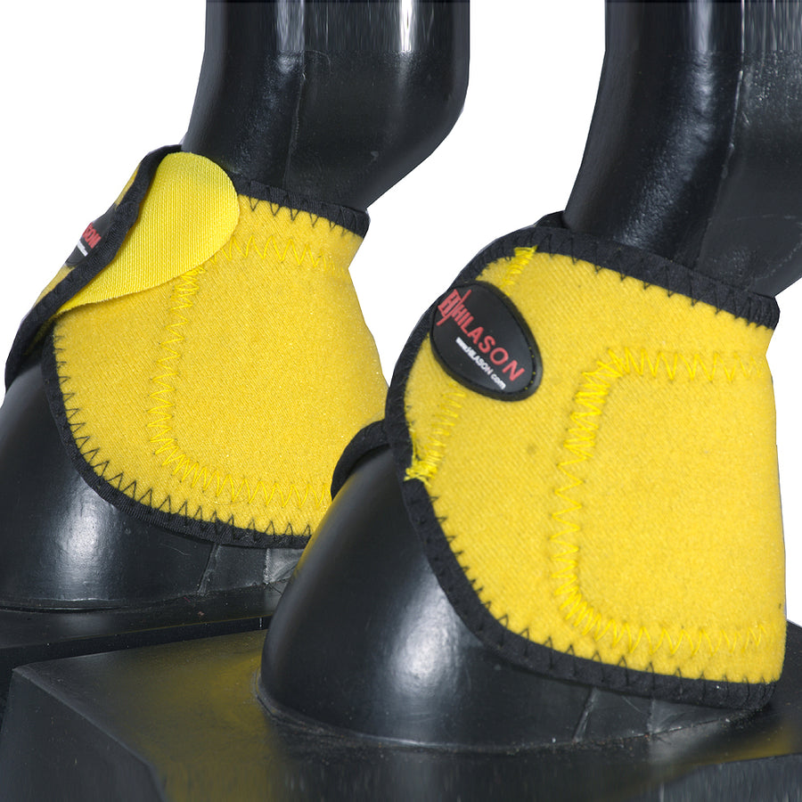 HILASON Ballistic Overreach Bell Boots for Horses Protective, Shock Absorbing, Durable and Comfortable Quick Wrap - Uhorse
