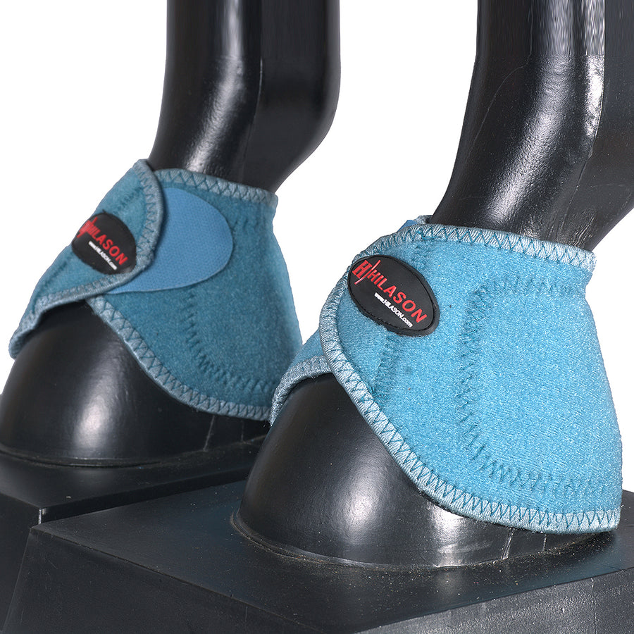 HILASON Bell Boots for Horses No Turn Protection Comfort and Durability Quick Wrap Hook and Loop Jumping Boots Sold - Uhorse