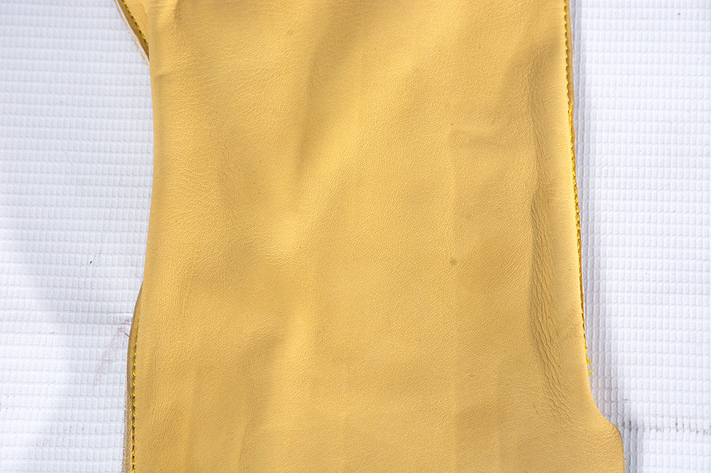 Genuine Leather Bareback Riding Gloves Left Hand By Hilason Tan