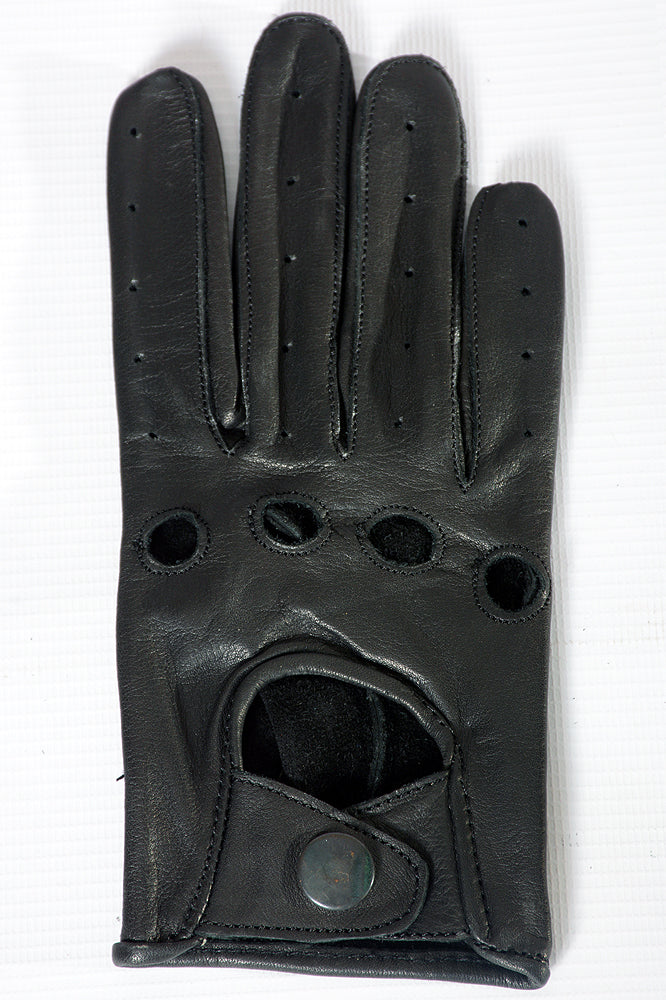 HILASON Genuine Leather Show Glove Right Hand Black Winter Horse Riding Gloves Unisex Breathable Horseback Outdoor Cycling