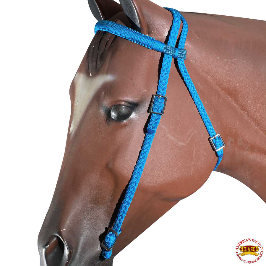 Hilason Horse Headstall Breast Collar Halter Reins Tack Braided Paracord